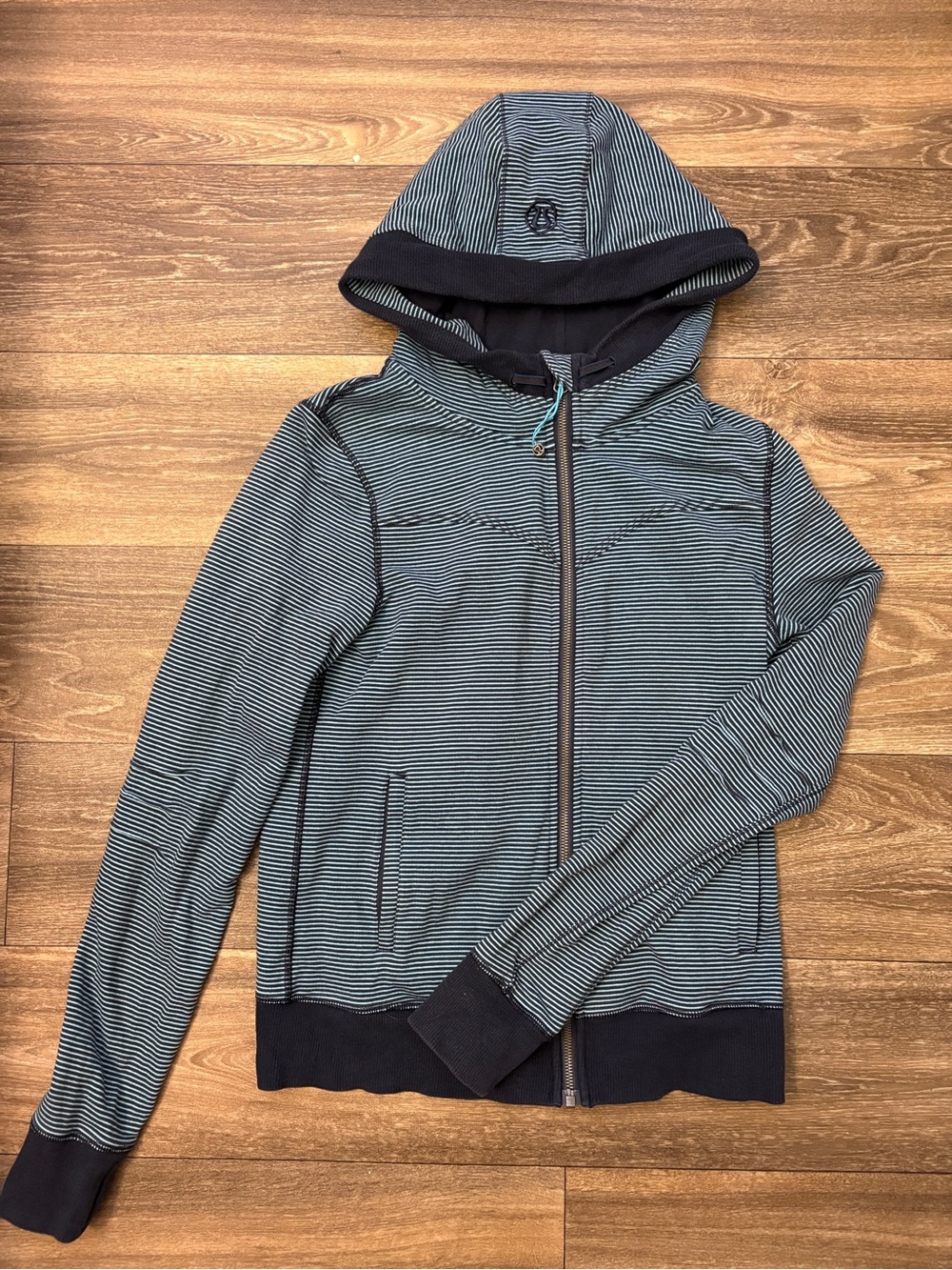 Lululemon Scuba Hoodie Microstripe Rocksteady Wee Stripe Full Zip 2011
